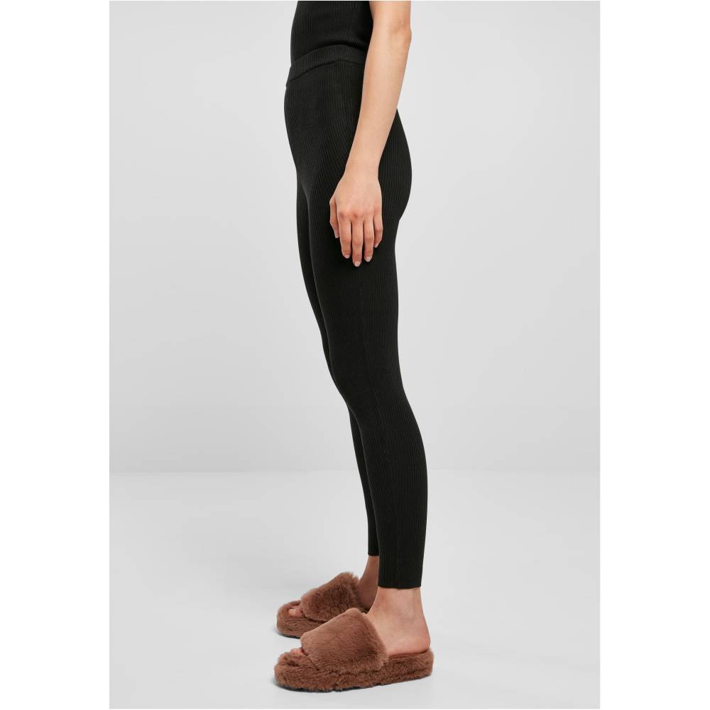 Urban Classics - Rib Knit Gamaschen - Schwarz